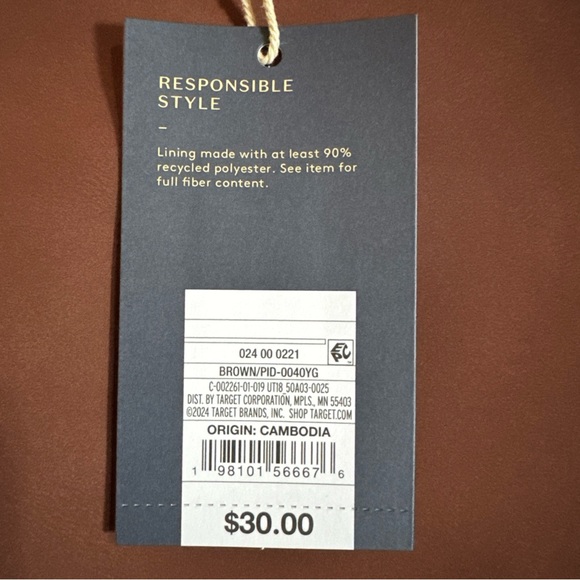 Slouchy Crescent Sling Handbag - Universal Thread - Brown - NEW with TAGS - Picture 5 of 9